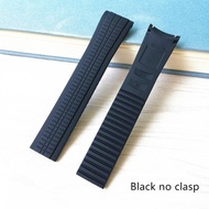 สายนาฬิกายางซิลิโคน21มม.สำหรับ Patek Philippe Aquanaut Series 5164a 5167a สายรัดข้อมือแบบพับได้เครื่