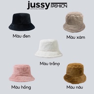 Jml06 Jussy Official Smooth Wool Bucket Hat Korean Style Hot Trend Cute