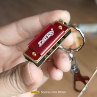 Harmonika Mini 4 holes gantungan kunci