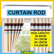 Extendable Stainless Steel Adjustable Door Bathroom Shower Curtain Closet Telescopic Rod Besi Palang