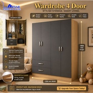 MESRA-3Door Wardrobe / 3x6 wardrobe / 6 Kaki Almari Baju / Bedroom Set / Almari Murah / Almari Fast 