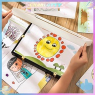 ✿ CHA ✿  Artwork Picture Frame Easy Change Wooden Frames Front Opening Artwork Display Storage Frame