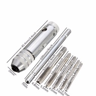 T Type Ratchet Tap Reamer Tap Wrench Reamer with 5PC Tap Set M3-8/M5-12 4Z7H