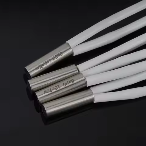 KINGROON 24/12V 60W 70W 80W Heater Cartridge 6*20mm 1M High Temperature Quick Heating Tube For E3D V