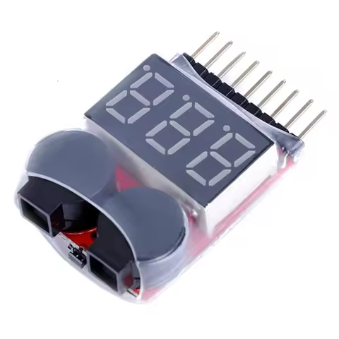 For 1S/2s/3s/4s/5s/6s/7s/8s Low Voltage Buzzer Alarm Lipo Battery Voltage Indicator Tester Wholesale
