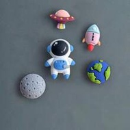 5pcs Astronaut Fridge Magnets, Creative Space Theme 3D Cartoon Cute Magnetic Stickers, Suitable For 