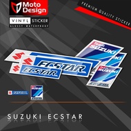 SUZUKI Sticker Ecstar Vinyl Laminated Waterproof Premium High Gloss Wetlook Motorcycle Sticker