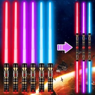 6 Pack Light Up Sword Saber 3 Colors, 2-In-1 Led Dual Light Swords With Fx Sound (Motion Sensitive) 