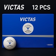 Victas Table Tennis Training Ball VP40+ 3-Star, 1 Dozen 12pcs  15100 PING PONG
