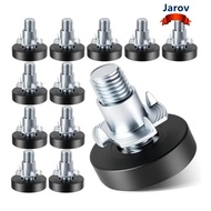 JAROV 8PCS Furniture Leveling Feet, Furniture Levelers Hardware Tools 1/4In Thread Levelers, Adjusta