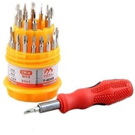 Set obeng drei universal magnet 31in1lengkap magnetik multifungsi kecil mini toolkit