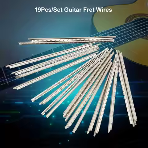 19Pcs/set 2.0mm Guitar Fret Wire Set Silver White Copper Brass Fret Wire Replacement Parts for Class