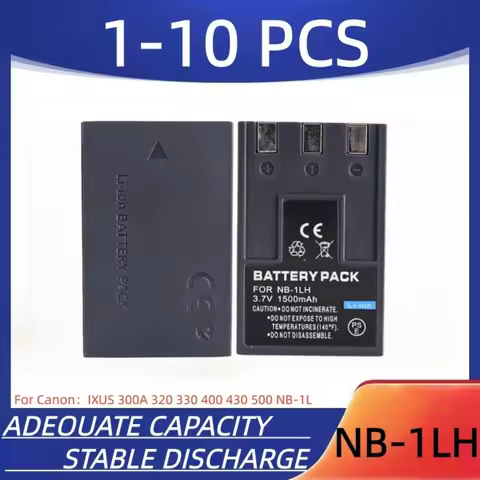 NB-1LH digital camera battery 1500mAh 3.7V suitable for Canon IXUS 300A, 320, 330, 400, 430, 500 NB-