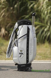 高爾夫球包新品一枝花CASTELBA防水PU帶輪拉桿包女士Golf Bag球袋