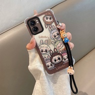 Ốp lưng OPPO A5X cho OPPO A5X 4G/5G [dây buộc + bốn góc vỏ mềm silicon chống sốc hoạt hình dễ thương