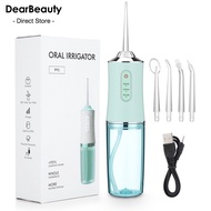 Portable Oral Irrigator Dental Water Flosser USB Rechargeable Water Jet Floss Tooth Pic
