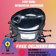 {FULL COPPER COIL} FRIDGE COMPRESSOR 1/5 R600a Refrigerator Compressor Motor