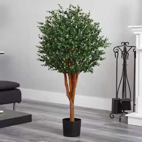 4’ Eucalyptus Topiary Artificial Tree UV Resistant (Indoor/Outdoor)