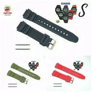 Strap Casio w-s200 w-s210 rubber watch strap Casio ws200 ws210 WS-200 WS-210 Free 2 Pens