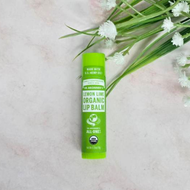 ลิปบาล์มออร์แกนิก กลิ่นเลมอนมะนาว Organic Lip Balm Lemon Lime 4g  [Dr. Bronners®]