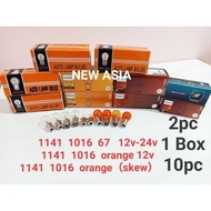 2 pc/ 1Box 10pc  1141 1016  67  12/24v P21W  P21/5W LAMP  BULB  － 1141-1016 Orange LAMP Bulb 12v -  