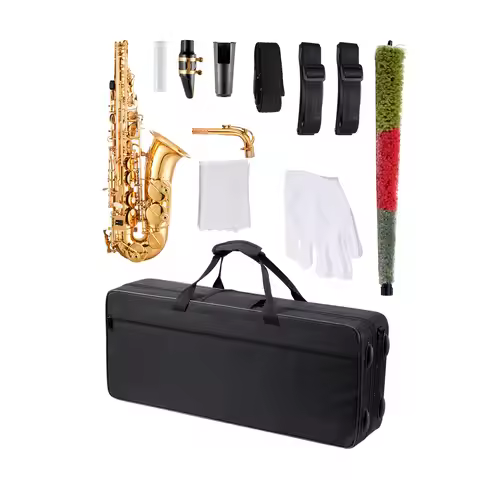 SucceBuy Alto Saxophone E Flat / Tenor Saxophone B Flat, 23 Keys Saxophone with Carrying Case, Acces