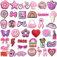 jibbitz crocs crocs jibbitz jibbitz Cute Pink PVC Shoe Accessories with Buckles - DIY Cartoon Floral