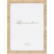 Lawrence Frames 5x7 Gold Metal Linen Pattern Picture Frame