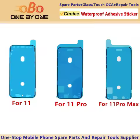 Waterproof Adhesive Sticker For iPhone 11 PRO MAX Front Housing Frame Tape Strips Screen Pre-Cut Sea