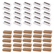 25 Pieces Macaron Boxes with Clear Display Window Macarons Container or Packaging Box Kit for Chocol