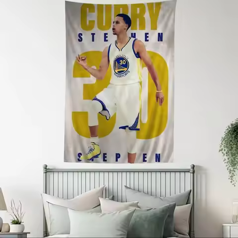 Stephen Curry Tapestry Basketball Star Wall Hanging Art Bohemian Tarot Print Golden State Warriors F