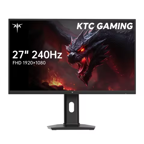 KTC 27 Inch Gaming Monitor 240Hz, FHD 1080p Fast IPS Computer Monitor with Adaptive Sync, HDR Vesa M