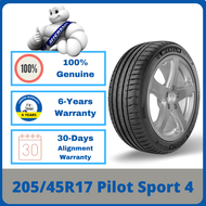 [INSTALLATION] 205/45R17 Michelin Pilot Sport 4 PS4 *Year 2021 TYRE (1-7 days delivery)