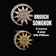 Brooch Songkok Brooch Bulan Bintang Kerongsang Dokoh