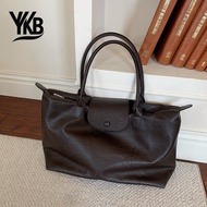 Real Shot❤ Suitable For Short-Distance Travel And Commuter Oversized Black Waterproof Ladies Handbag