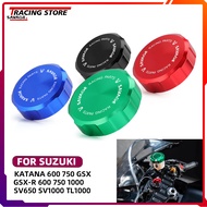 SAVAGE สำหรับ SUZUKI 600 750 GSX 750F TL1000 SV 650 1000 S X GSXR600 GSXR700เบรคหน้าอ่างเก็บน้ำฝาครอบ