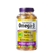 Webber naturals 三倍強效 Omega-3魚油 (900 毫克) 200粒 EXP:10/2029