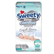 SWEETY SILVER COMFORT NB-S 40 - Pampers New Born Perekat Tape isi 40