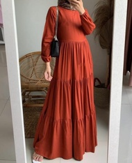 PROMO GAMIS POLOS PREMIUM RAYON TWILL GAMIS DRESS REMAJA TERBARU BISA COD
