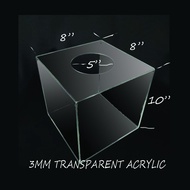 LUCKY DRAW BOX, ACRYLIC LUCKY DRAW BOX, KOTAK CABUTAN BERTUAH, TRANSPARENT BOX