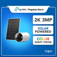 TP-Link 2K/3MP Wire Free Solar Panel Powered CCTV Battery Camera Color Night Vision IP65 Tapo C410 K