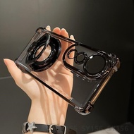 Casing Vivo V40 Pro V 40Pro V 40 V40Pro V40e 5G Casing with Holder Carema Protector Clear Soft Luxur