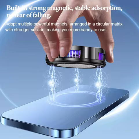 Back Clip Semiconductor Phone Cooler 5V 3A Digital Display Mobile Phone Cooling Fan RGB Light 2-in-1
