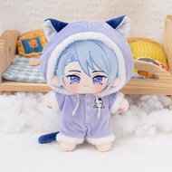 KIRA KIRA Genshin Kamisato Ayato Plushie with One-Piece Clothes 20 cm/8'' Anime Game Figure Soft Stu