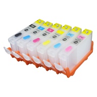 without chip For CANON IP6000D IP6100D i900D i950 i960 i9100 i905D F930 refillable ink cartridge 6pc