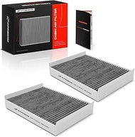 A-Premium 2-PC Cabin Air Filter with Activated Carbon Compatible with Mercedes-Benz C300, C350e, C40