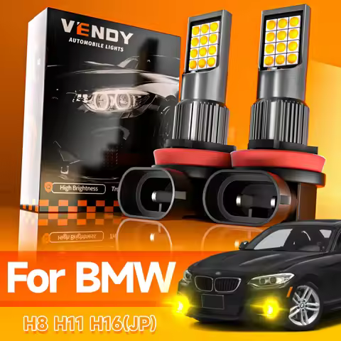 2pcs LED Front Fog Light Blub H8 Lamp Canbus No Error For BMW F21 2011-2019 F45 F23 F22 F87 F46 F30 