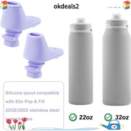 DEALSHOP 2pcs Water Bottle Silicone Mouthpiece, Soft Water Bottle Accessories Replacement Mouthpiece