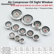 TREDDING491J0 1Pcs Oil Sight Window, Aluminum G1 G1-1/4 G1-1/2 BSP NPT Oil Level Sight Glass, Temper