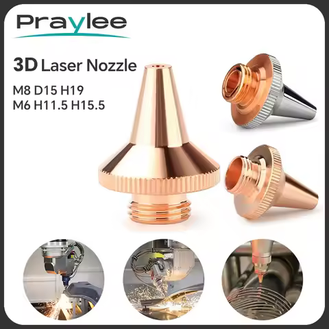 3D Raytools Fiber Laser Cutting Nozzle 1.0 1.2 1.5 2.0 2.5 3.0 M6 M8 H19 H15.5 3D Laser Nozzle BT220